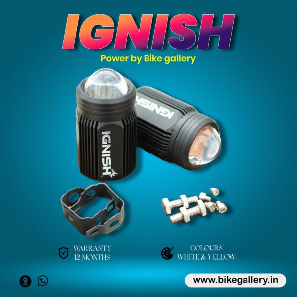 IGNISH FOG LIGHT ( white and yellow ) 1 Year warranty