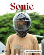 Vega Sonic Glossy Black Helmet - Image 2