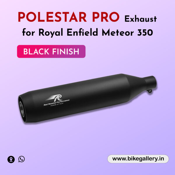 Polestar Pro Exhaust for Royal Enfield Meteor 350 ( RED ROOSTER )