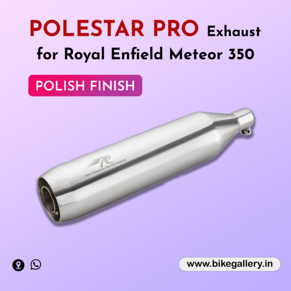 Polestar Pro Exhaust for Royal Enfield Meteor 350 ( RED ROOSTER )