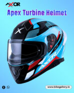 Apex Turbine Helmet ( Hex Blue Red )