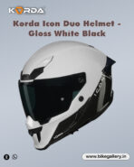 Korda Icon Duo Helmet - Gloss White Black