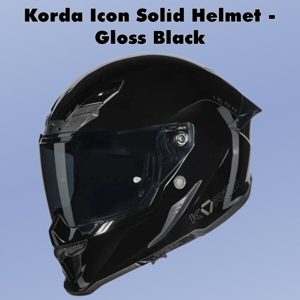 Korda Icon Solid Helmet - Gloss Black