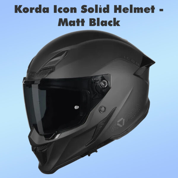 Korda Icon Solid Helmet - Matt Black