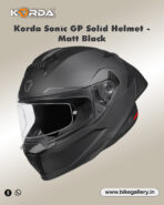 Korda Sonic GP Solid Helmet - Matt Black