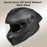 Korda Sonic GP Solid Helmet - Matt Black