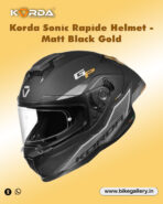 Korda Sonic Rapide Helmet - Matt Black Gold