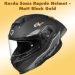 Korda Sonic Rapide Helmet - Matt Black Gold