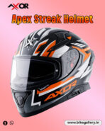 Apex Streak Helmet ( BLACK ORANGE )