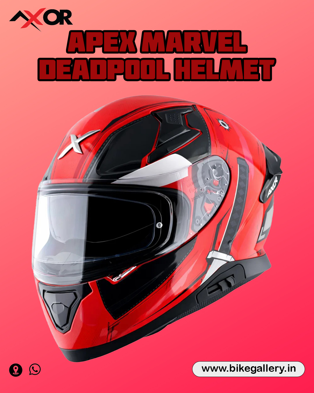 1 Apex Marvel Deadpool Helmet - Image 1
