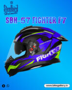 SBH-57 FIGHTER F7 ( BLACK WITH BLUE )