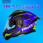 SBH-57 FIGHTER F7 ( BLACK WITH BLUE )