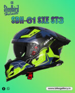 SBH-61 SXE ST3 ( BLACK WITH FLUO GREEN )