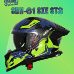 SBH-61 SXE ST3 ( BLACK WITH FLUO GREEN )