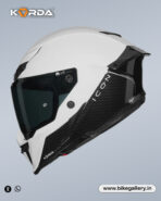 Korda Icon Duo Helmet - Gloss White Black - Image 3