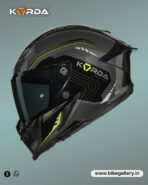 Korda Icon Strike Helmet - Gloss Grey Fluorescent Yellow - Image 3