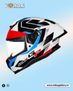 Korda Sonic GP Flash Helmet - White Red Blue - Image 3