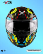 Apex Scratch Helmet ( BLACK NEON BLUE ) - Image 3