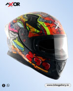 Axor xBhp Speed of Thought Helmet ( NEON YELLOW BLUE ) - Image 4