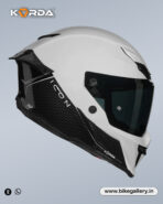 Korda Icon Duo Helmet - Gloss White Black - Image 4