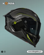 Korda Icon Strike Helmet - Gloss Grey Fluorescent Yellow - Image 4