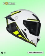 Korda Icon Tokio Helmet - Gloss White Fluorescent Yellow - Image 4