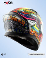 Axor xBhp Speed of Thought Helmet ( NEON YELLOW BLUE ) - Image 5