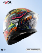 Axor xBhp Speed of Thought Helmet ( NEON YELLOW BLUE ) - Image 6