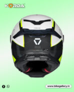 Korda Icon Tokio Helmet - Gloss White Fluorescent Yellow - Image 6